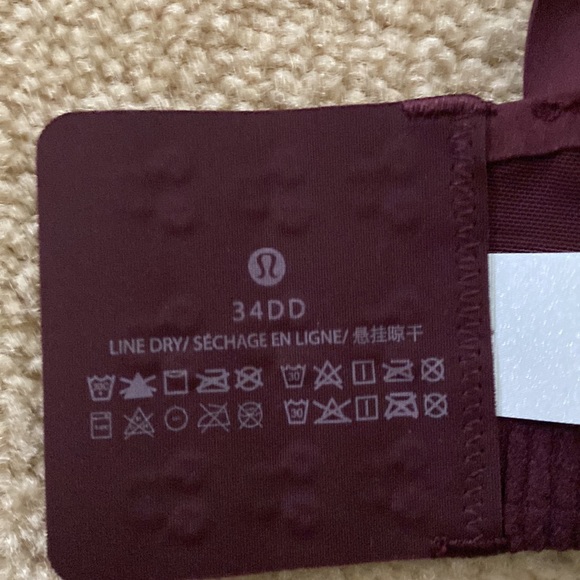 NWOT Lululemon Air Support Sportsbra 34DD - Picture 7 of 8